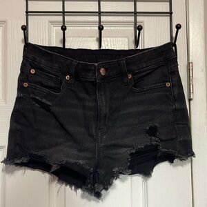Black Jean shorts